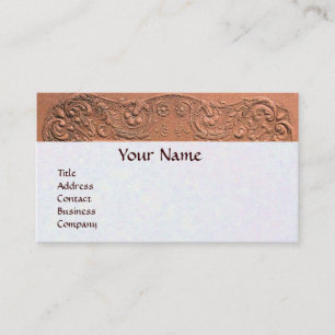 TARJETA DE VISITA CHICA BABY SHOWER ANTIQUE PINK FLORAL MONOGRAM