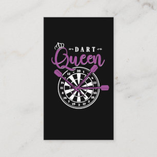 Tarjeta De Visita Chica Dart Queen Dart Arrow Dartboard