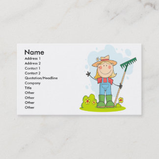 Tarjeta De Visita chica de adorable palo agricultor
