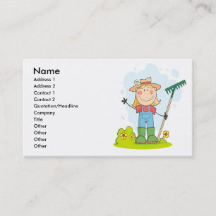 Tarjeta De Visita chica de adorable palo agricultor