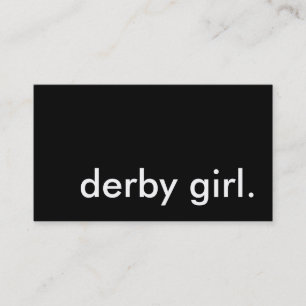 Tarjeta De Visita chica de derby.