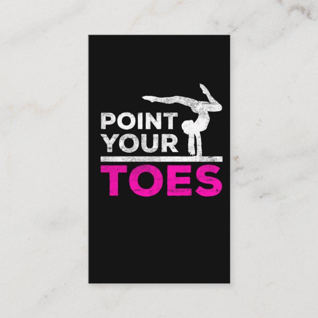 Tarjeta De Visita Chica de gimnasia entrenador deportivo atleta depo (Anverso)