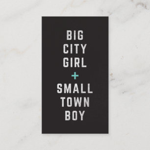Tarjeta De Visita Chica de la ciudad grande + billete de niño de pue