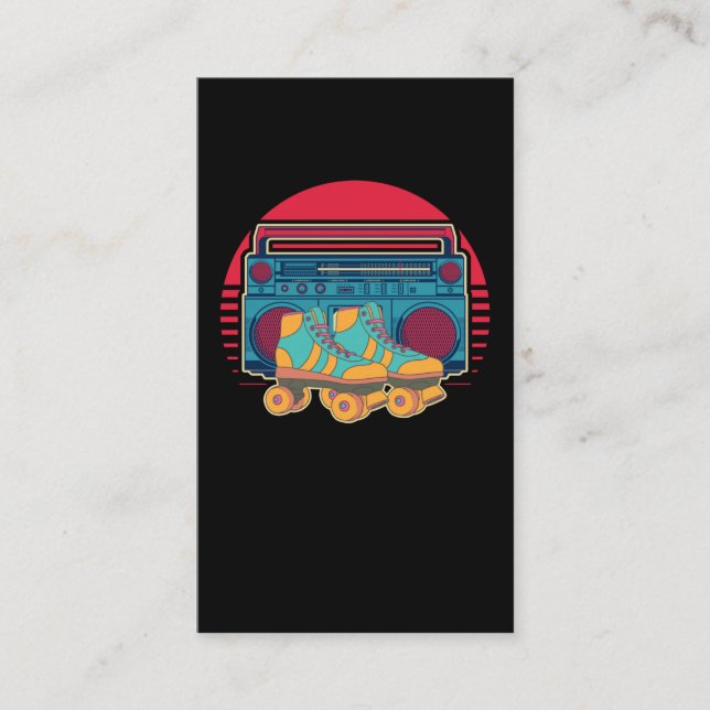 Tarjeta De Visita Chica de patinaje sobre patinaje sobre patinaje so (Anverso)