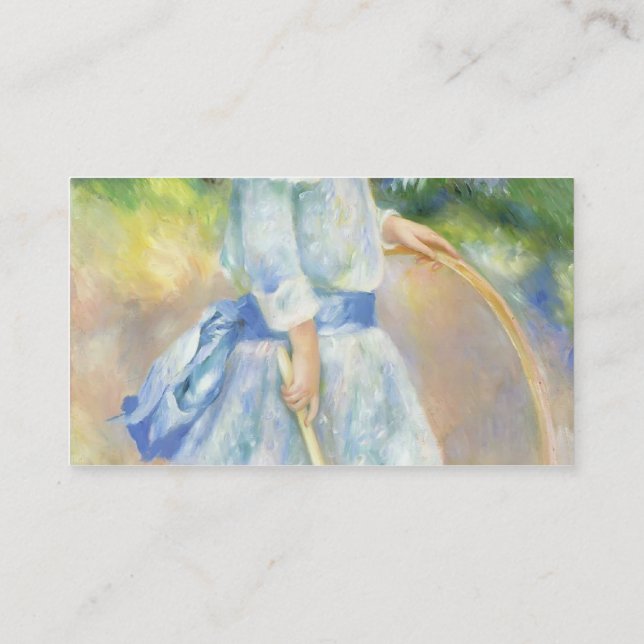 Tarjeta De Visita Chica de Pedro-Auguste Renoir- con un aro (Reverso)