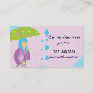 Tarjeta De Visita Chica de primavera