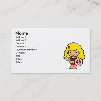 Tarjeta De Visita Chica del salvavidas