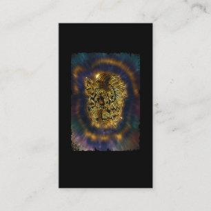 Tarjeta De Visita Chica nativo americano Galaxy Howling Wolf