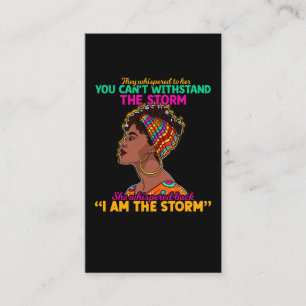 Tarjeta De Visita Chica Orgulloso de Patrimonio Africano-Estadounide