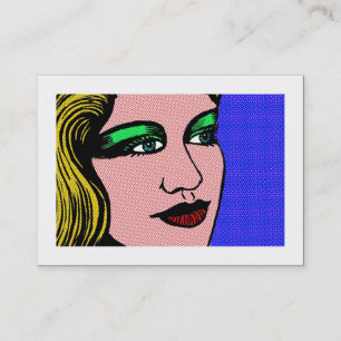 Tarjeta De Visita Chica pop (bordeado)