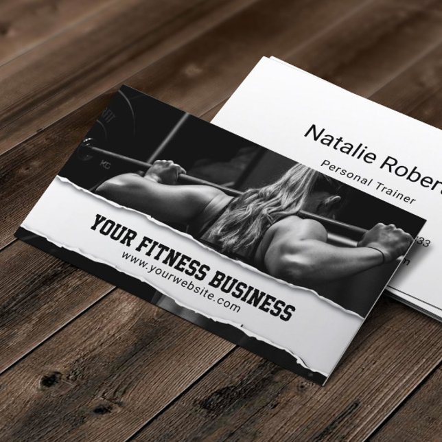 Tarjeta De Visita Chica Profesional Formación Personal Fitness (Subido por el creador)