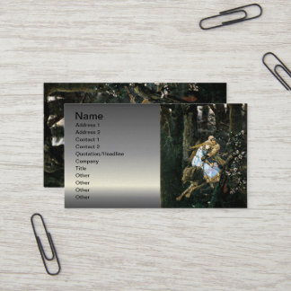 Tarjeta De Visita Chica que lleva salvaje del lobo de madera