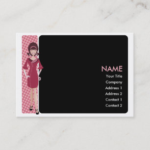 Tarjeta De Visita Chica retro de los años 60
