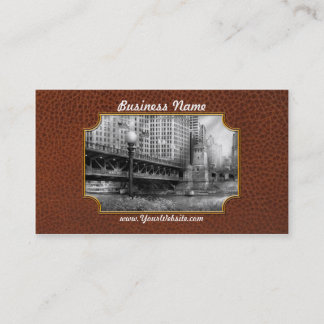 Tarjeta De Visita Chicago, IL - Puente DuSable construido en 1920  -