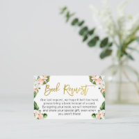 Chicas Aloha Tropical Book Request Enclosure Card