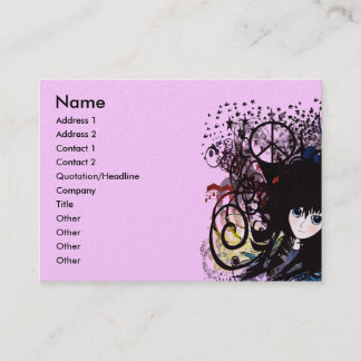 Tarjeta De Visita Chicas animales -