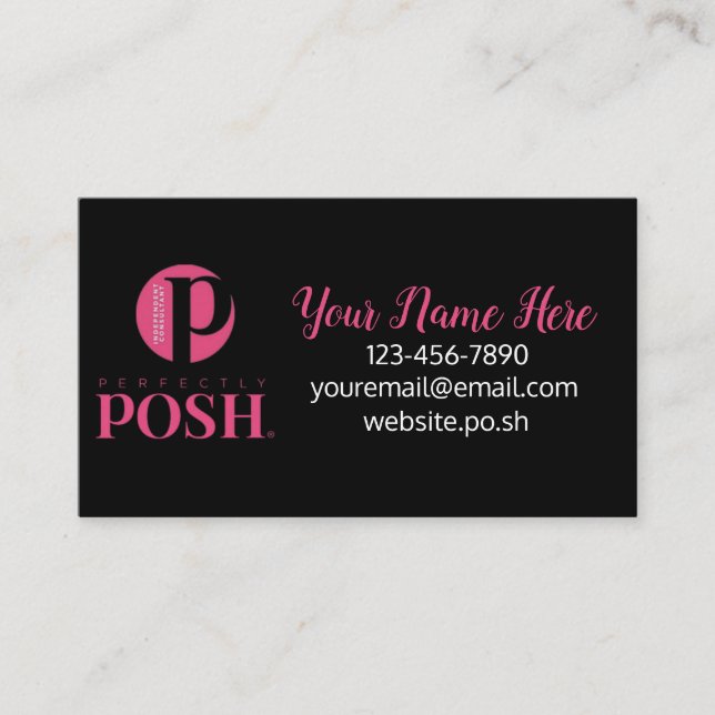 Tarjeta De Visita Chicas de encargo perfectamente elegantes de las (Anverso)