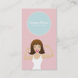 TARJETA DE VISITA CHICAS DE TRENDY SPORTY CUTE