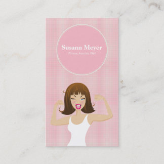 TARJETA DE VISITA CHICAS DE TRENDY SPORTY CUTE