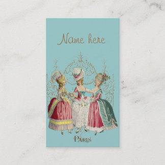 Tarjeta De Visita Chicas Marie Antoinette