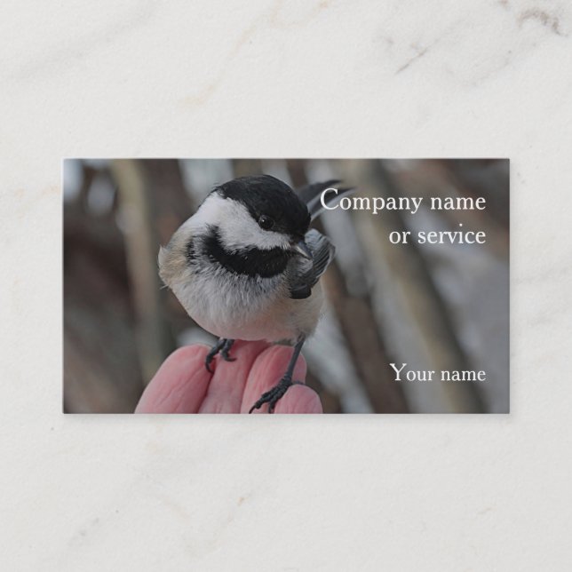 Tarjeta De Visita Chickadee (Anverso)
