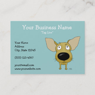 Tarjeta De Visita Chihuahua grande de la nariz