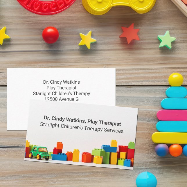 Tarjeta De Visita Children's Play Therapist Toys Kids Psychologist (Subido por el creador)