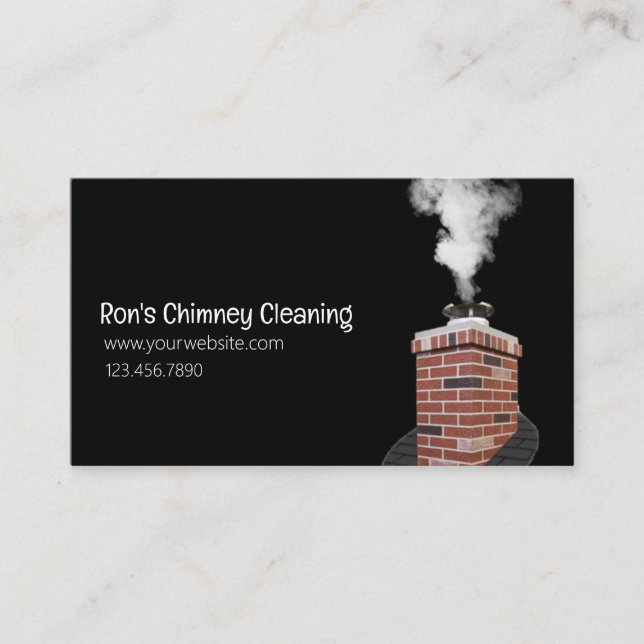 Tarjeta De Visita Chimney Cleaning (Anverso)