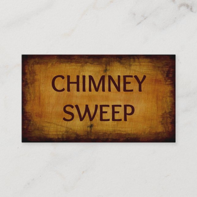 Tarjeta De Visita Chimney Sweep Business Card (Anverso)