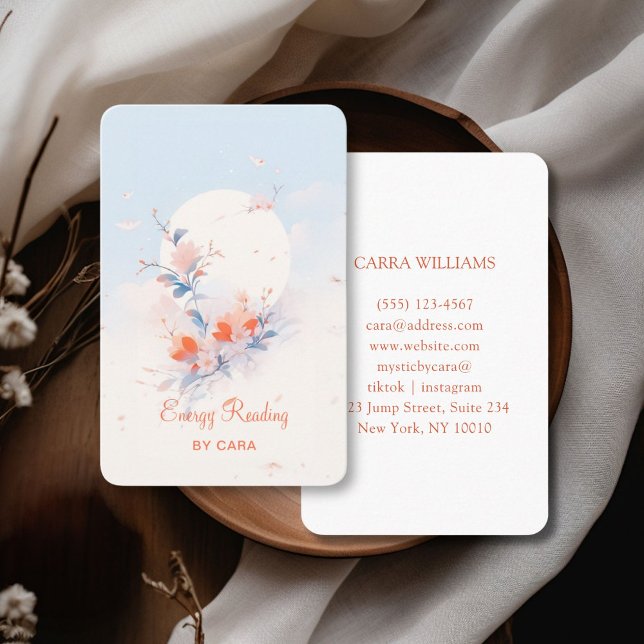 Tarjeta De Visita Chino minimalista y tradicional (Minimalist, Traditional Chinese Business Card Watercolor.)