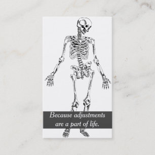 Tarjeta De Visita Chiropractica y bienestar divertidos