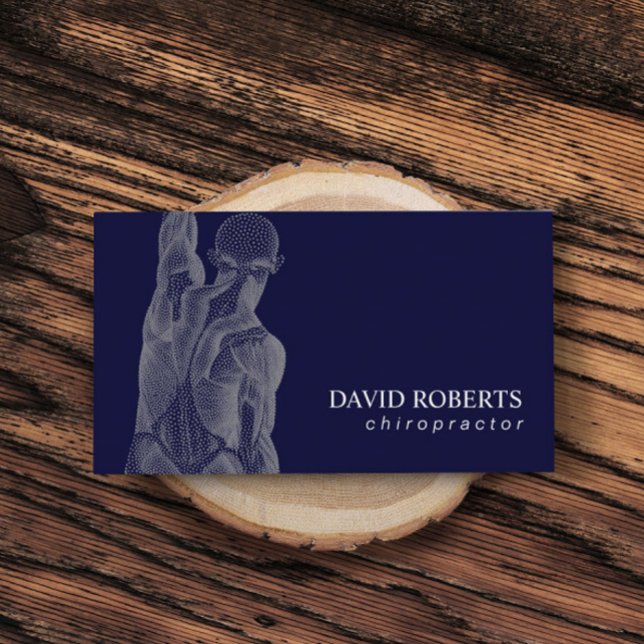 Tarjeta De Visita Chiropráctico Quiropráctico Masaje Terapia Naval (Subido por el creador)