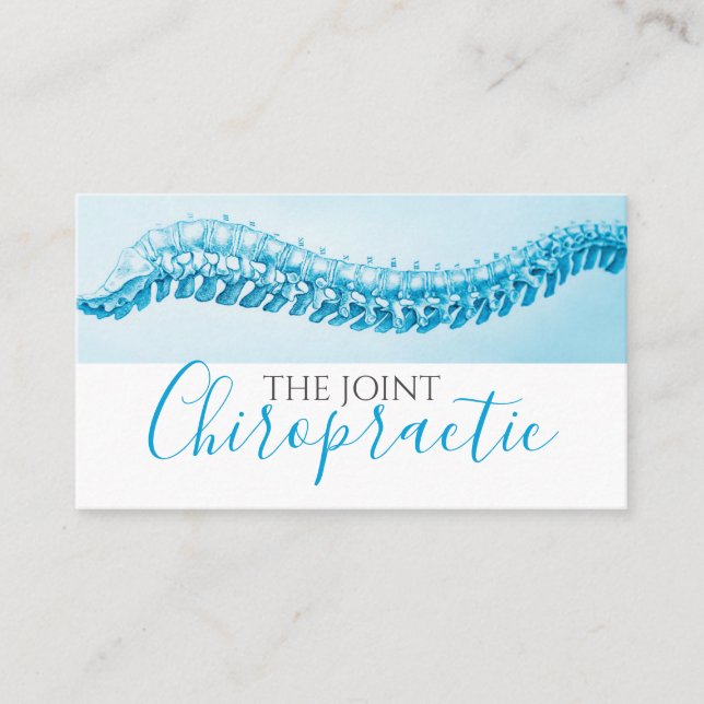 Tarjeta De Visita Chiropráctico Salud quiropráctica (Anverso)
