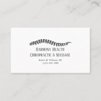 Tarjeta De Visita Chiropractior
