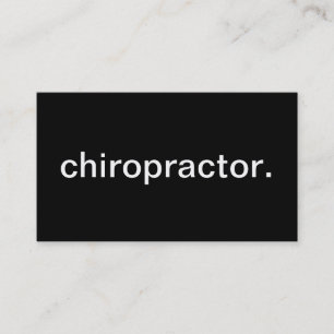 Tarjeta De Visita Chiropractor