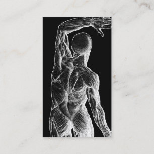 Tarjeta De Visita Chiropractor Anatomía Quiropráctico negro