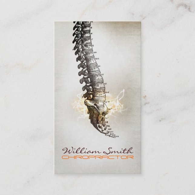 Tarjeta De Visita Chiropractor Business Card (Anverso)