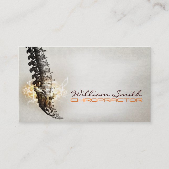Tarjeta De Visita Chiropractor Business Card (Anverso)