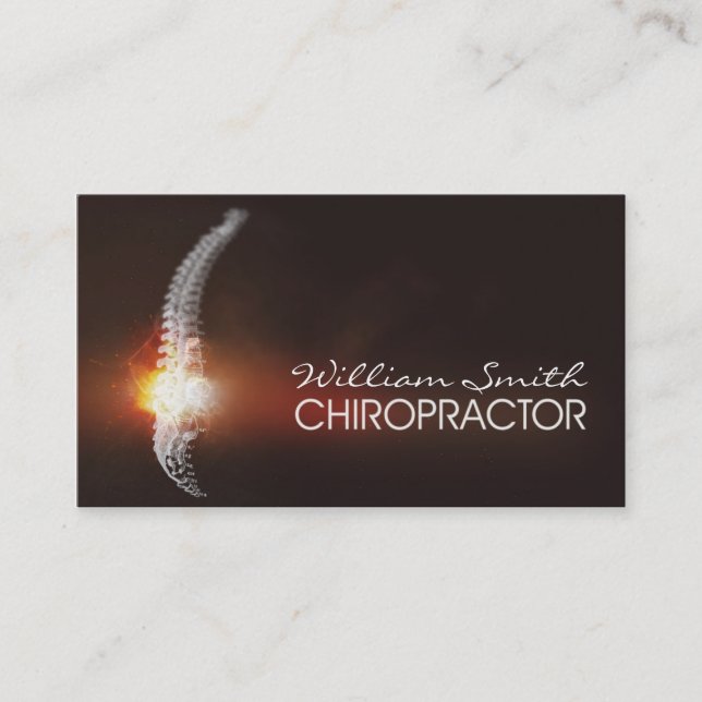 Tarjeta De Visita Chiropractor Business Card (Anverso)