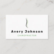 Chiropractor Elegante Doble Blanco Clásico