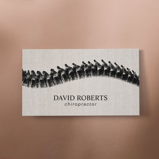 Tarjeta De Visita Chiropractor Hiropráctica Lino Terapéutico Spino (Subido por el creador)