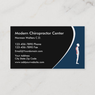Tarjeta De Visita Chiropractor moderno
