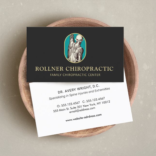 Tarjeta De Visita Chiropractor quiropráctico Terapia de Masaje Spa (Subido por el creador)