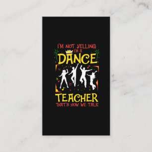 Tarjeta De Visita Chiste de bailarina bailarina bailarina de danza g