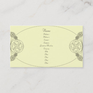 Tarjeta De Visita Chloe - crema
