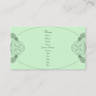 Tarjeta De Visita Chloe - menta