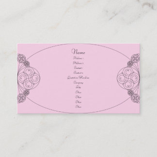 Tarjeta De Visita Chloe - rosa