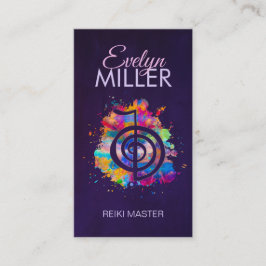 Tarjeta De Visita Cho ku Rei en bandeja colorida