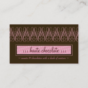 TARJETA DE VISITA CHOCOLATE DULCE 311-SWIRLY