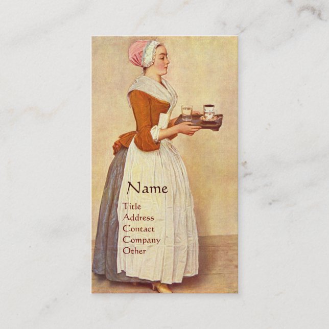 TARJETA DE VISITA CHOCOLATE FONDUE DINNER FIESTA (Anverso)